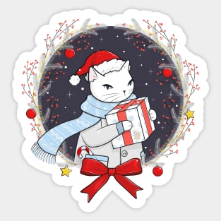 Santa Claws Delivery Service Sticker